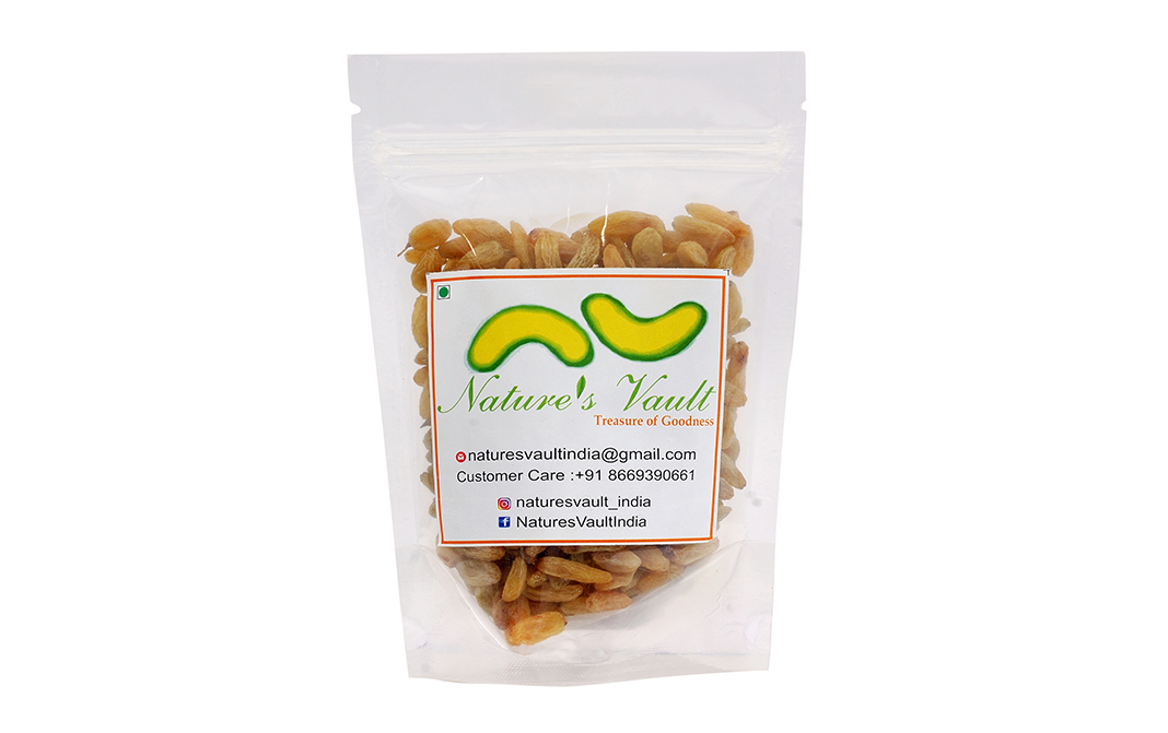 Nature's Vault Golden Raisins    Pack  100 grams